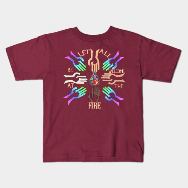 All People's Fire Kids T-Shirt by IanCorrigan